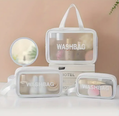 Set de 3 Cosmetiqueras Lavables WASHBAG